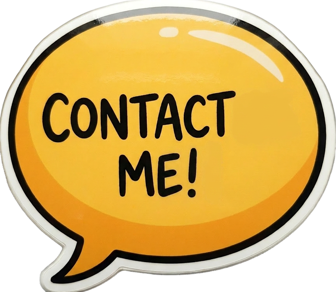 Contact me speech bubble